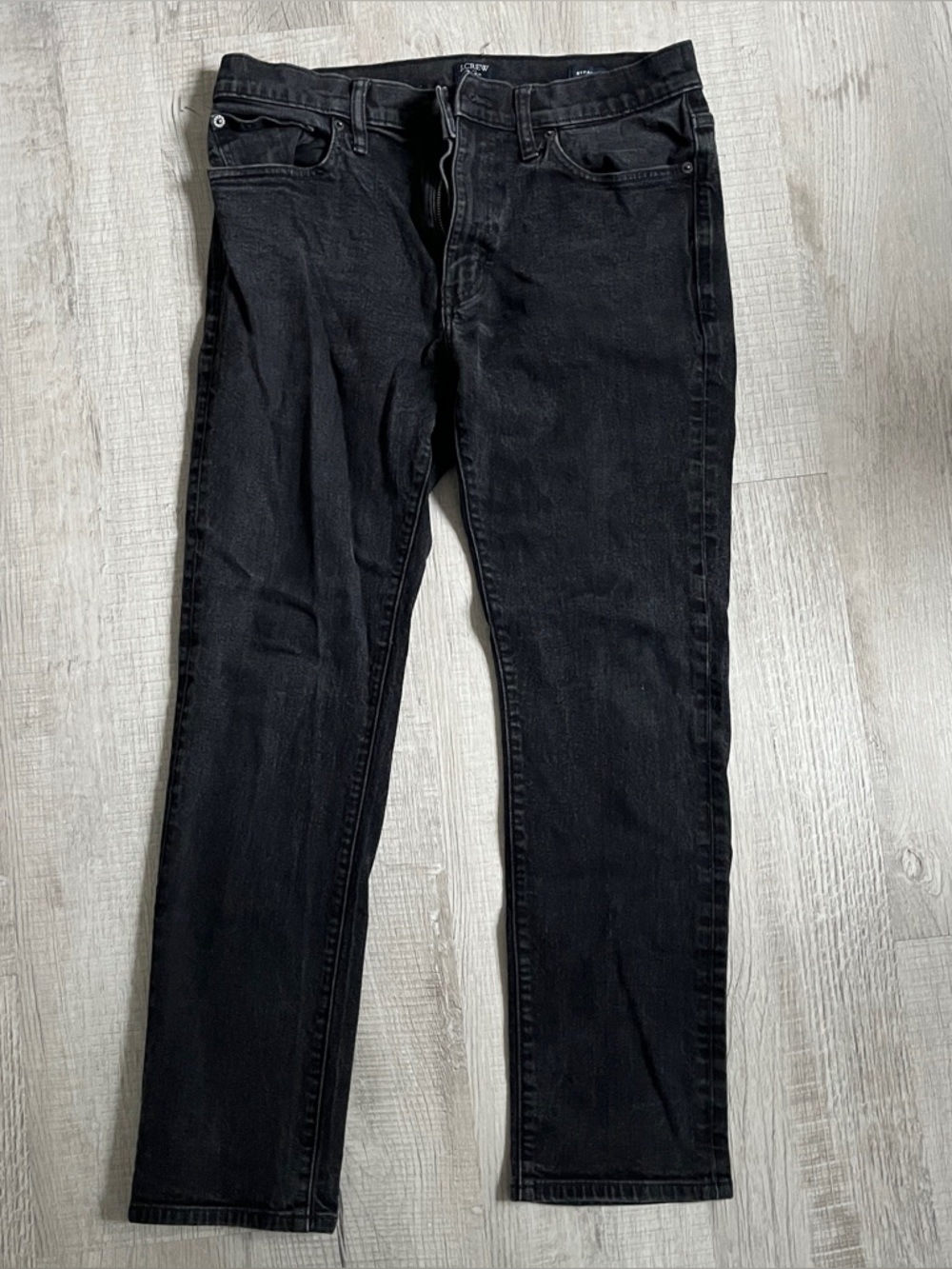 J. Crew men’s flex straight leg denim jeans black size waist 31 length 30